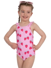Harry Bear Strawberry Swimsuit With Frill Straps - Imagen 4 de 10