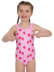 Harry Bear Strawberry Swimsuit With Frill Straps - Imagen 5 de 10