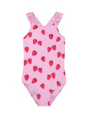 Harry Bear Strawberry Swimsuit With Frill Straps - Imagen 9 de 10
