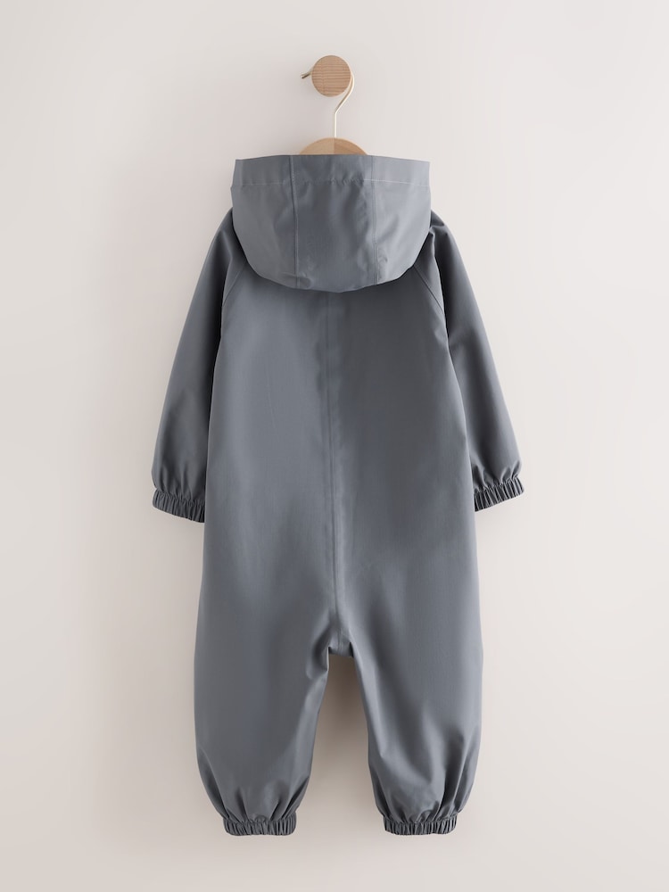 Grey Waterproof Fleece Lined Puddlesuit (3mths-7yrs) - Image 2 of 5 Grey Waterproof Fleece Lined Puddlesuit (3mths-7yrs) - Image 2 of 5