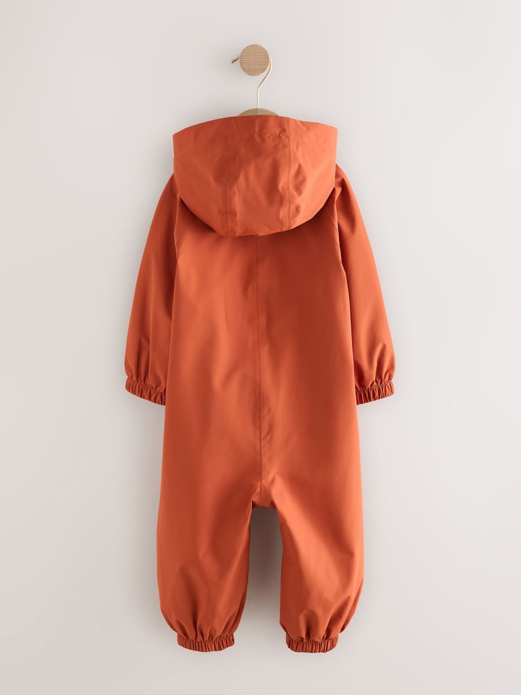 Rust Brown Waterproof Fleece Lined Puddlesuit (3mths-7yrs) - Image 2 of 5 Rust Brown Waterproof Fleece Lined Puddlesuit (3mths-7yrs) - Image 2 of 5
