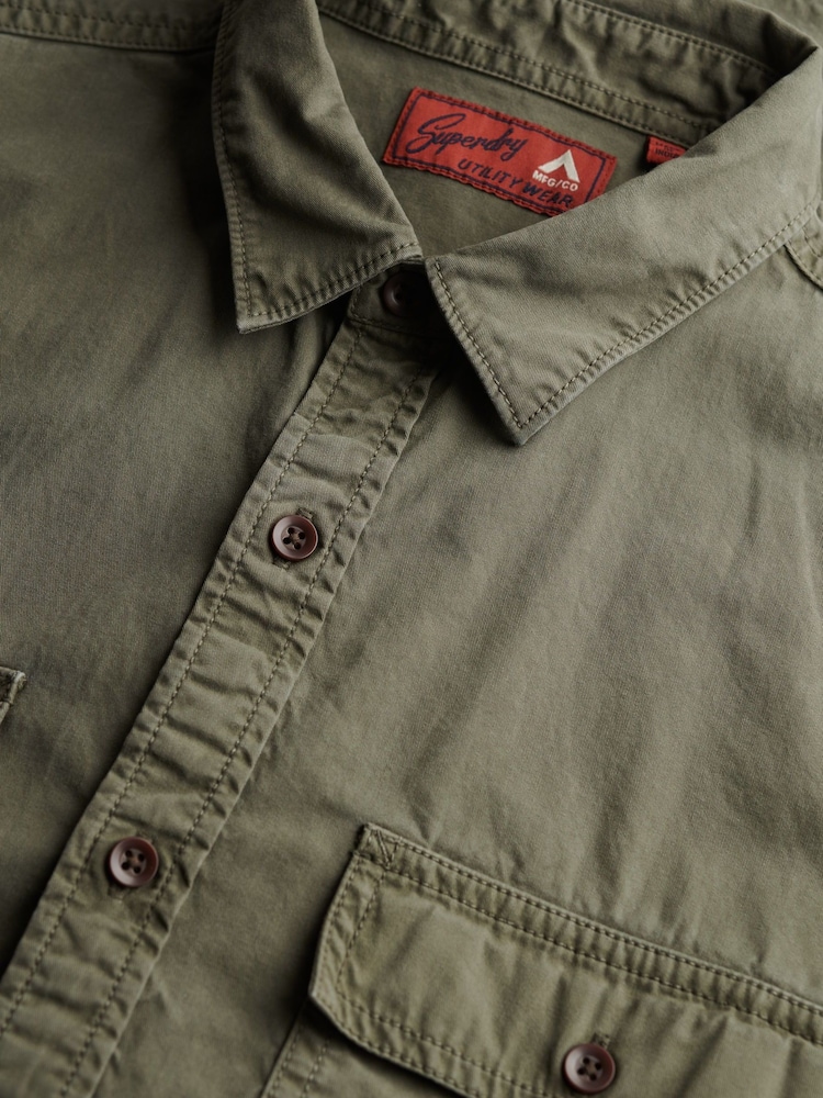 Superdry Military Short Sleeve 100% Cotton Shirt - Изображение 5 из 5