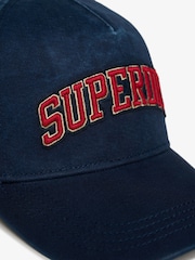 Superdry Blue Varsity Logo Trucker Cap - Image 4 of 5