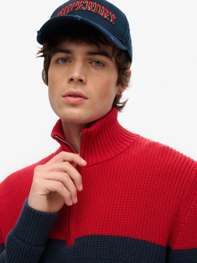 Superdry Blue Varsity Logo Trucker Cap - Image 5 of 5