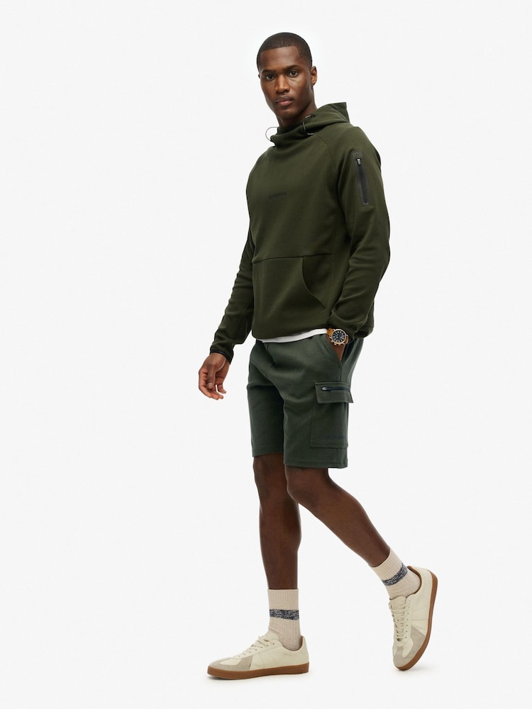 Superdry Grey Chrome Tech Logo Cargo Shorts - Image 2 of 4
