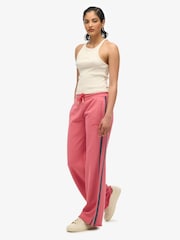 Superdry Red Athletic Essentials Logo Straight Joggers - Image 1 of 5