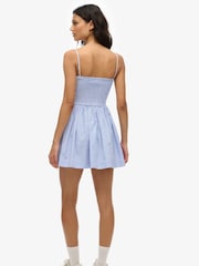 Superdry Light Blue Corset Cami Mini Dress - Image 2 of 7