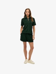 Superdry Green Country Club Towelling Shorts - Image 1 of 6