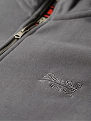Superdry Grey Essential Logo Half Zip Sweat Top - Image 5 of 5