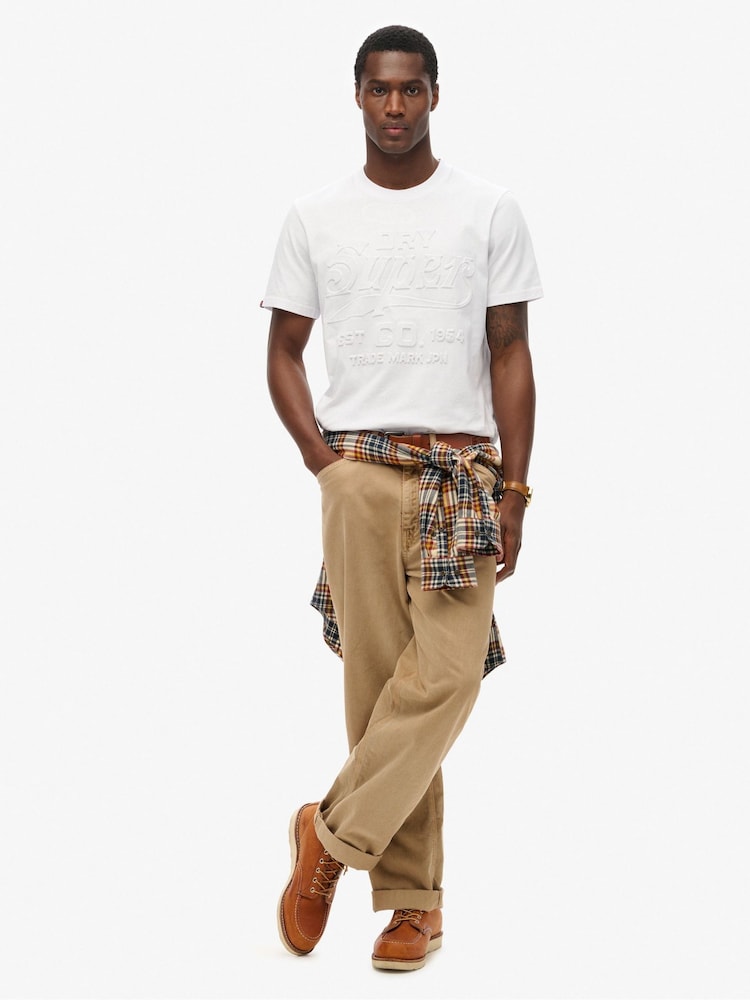 Superdry Relaxed 100% Cotton Workwear Embossed T-Shirt - Slika 2 iz 4 Superdry Relaxed 100% Cotton Workwear Embossed T-Shirt - Slika 2 iz 4