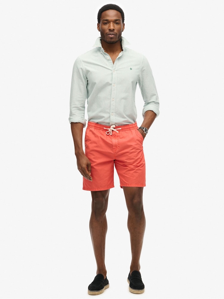 Superdry Red Essentials Walk Shorts - Image 1 of 6