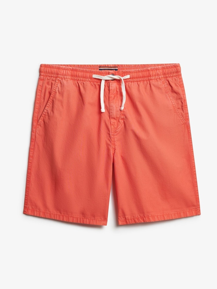 Superdry Red Essentials Walk Shorts - Image 6 of 6