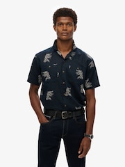 Superdry Blue Short Sleeve Beach Shirt - Image 1 of 5