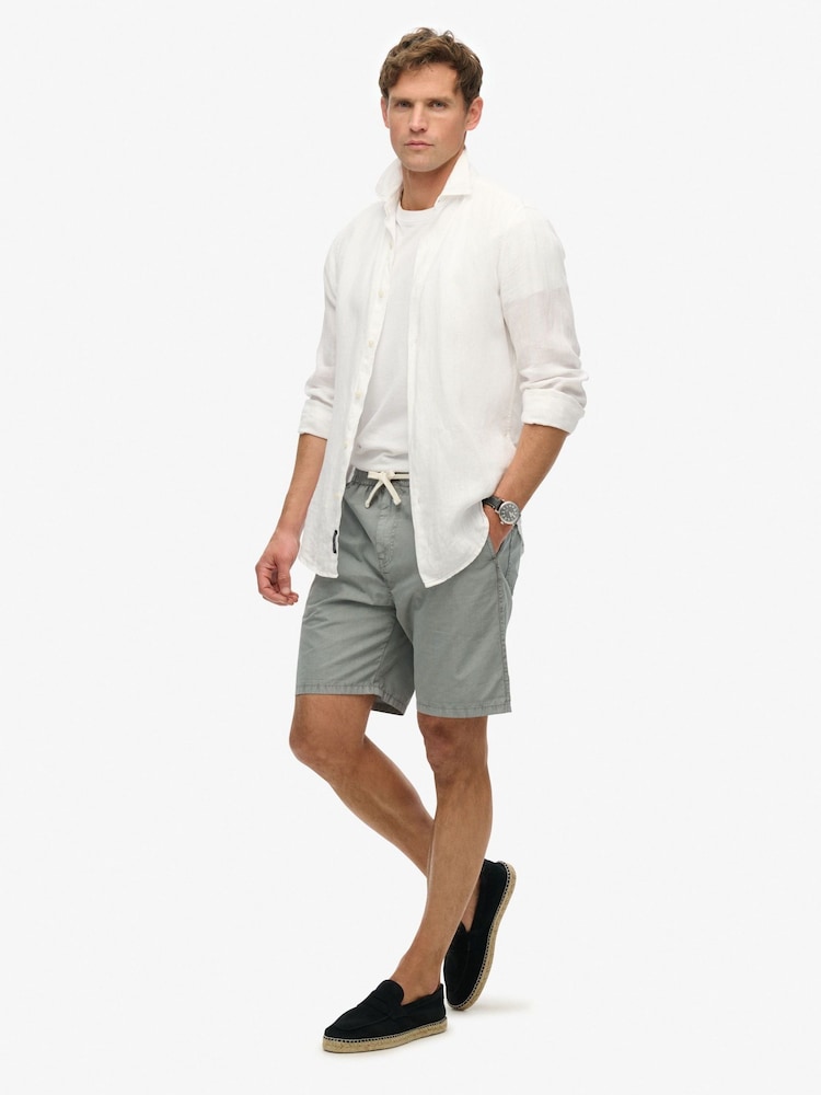 Superdry Grey Essentials Walk Shorts - Image 2 of 3
