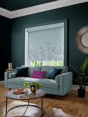 Sara Miller Dusky Blue Botanic Paradise Border Made to Measure Roller Blind - Image 2 of 6