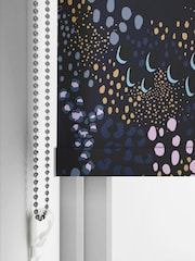 Sara Miller Midnight Blue Leopard Made to Measure Roller Blind - Image 5 of 6