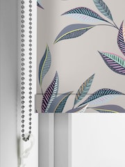 Sara Miller Warm Grey Ornamental Peacock Made to Measure Roller Blind - Image 5 of 6