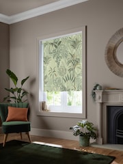 Sara Miller Soft Olive Green Palm Garden Made to Measure Roller Blind - Image 2 of 5