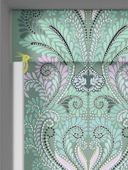Sara Miller Sage Green Peacock Filigree Made to Measure Roller Blind - Image 4 of 6