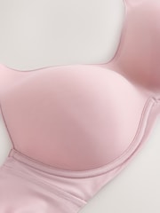 ピンク - プレミアム・究極コンフォート・ライトウェイト通気性・フルカップブラジャー DD -G - 画像 7 / 8