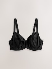 Black/White DD+ Non Pad Balcony Smoothing Animal Mesh Underwired With Side Support Bras 2 Pack - Image 8 of 8