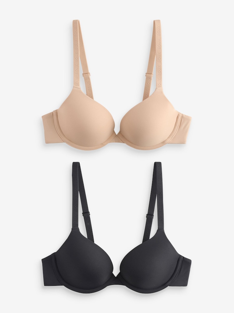 Boux Avenue White T-Shirt Bras 2 Pack - Image 1 of 1