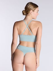 Boux Avenue Floral Print Embroidered Bralette And Thongs Set - Image 2 of 6