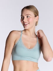 Boux Avenue Floral Print Embroidered Bralette And Thongs Set - Image 4 of 6