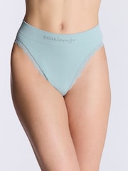 Boux Avenue Floral Print Embroidered Bralette And Thongs Set - Image 6 of 6