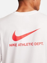 Nike White Mens 100% Cotton Graphic T-Shirt - Image 4 of 5