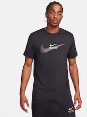 Nike Black 100% Cotton T-Shirt - Image 1 of 4