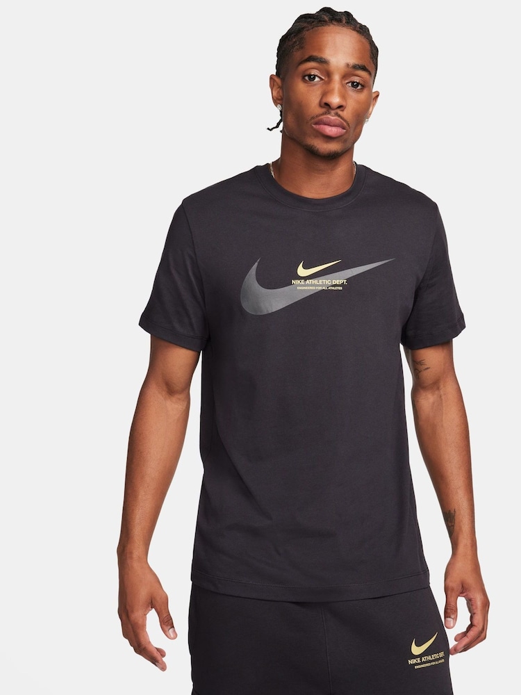 Nike Black 100% Cotton T-Shirt - Image 1 of 4