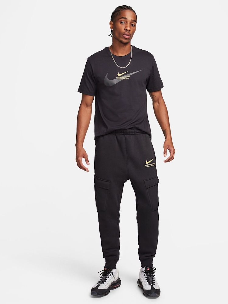 Nike Black 100% Cotton T-Shirt - Image 4 of 4