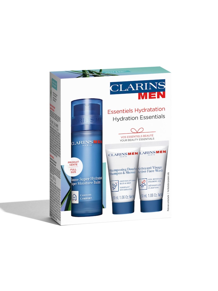 Clarins Men Hydration Essentials Gift Set Worth over £43 - Image 2 of 3