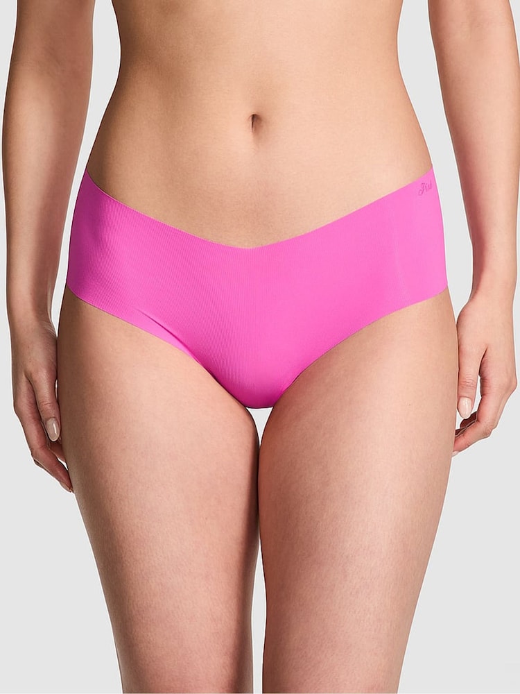 Victoria's Secret PINK Pink Gossip No Show Rib Knickers - Image 1 of 3 Victoria's Secret PINK Pink Gossip No Show Rib Knickers - Image 1 of 3