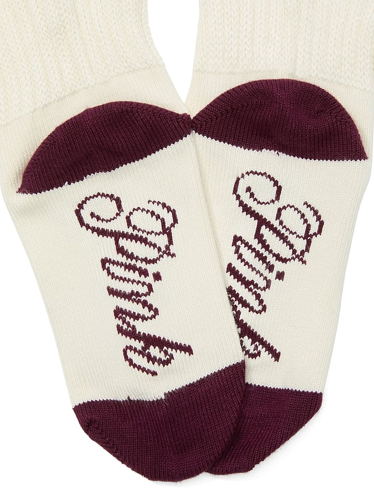 Victoria's Secret PINK Winter White Slouch Socks - Image 2 of 2