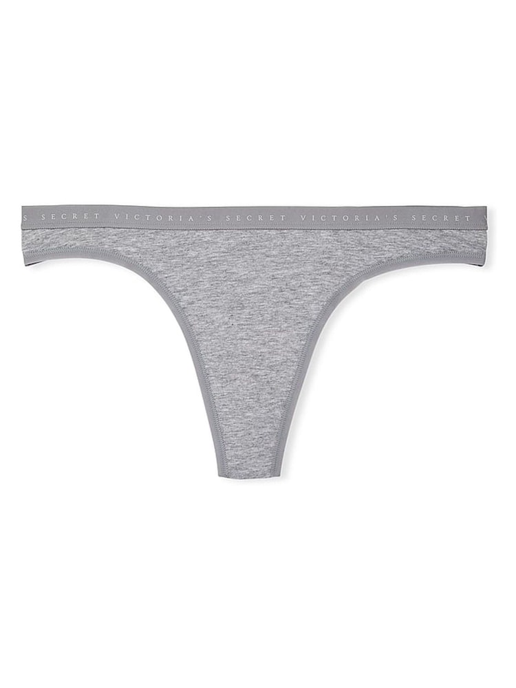 Victoria's Secret Medium Heather Grey Thong Knickers - Image 3 of 3 Victoria's Secret Medium Heather Grey Thong Knickers - Image 3 of 3