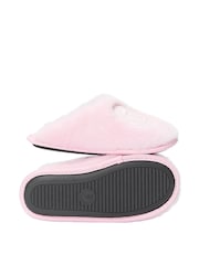 Victoria's Secret Pretty Blossom Pink Closed Toe Faux Fur Slippers - Image 2 of 2
