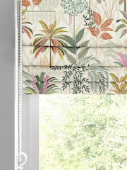 Sara Miller Light Stone Natural Palm Garden Made to Measure Roman Blind - Image 2 of 6