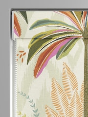 Sara Miller Light Stone Natural Palm Garden Made to Measure Roman Blind - Image 3 of 6