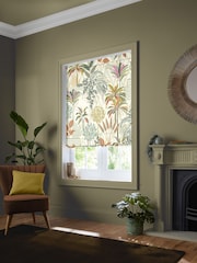 Sara Miller Light Stone Natural Palm Garden Made to Measure Roman Blind - Image 5 of 6