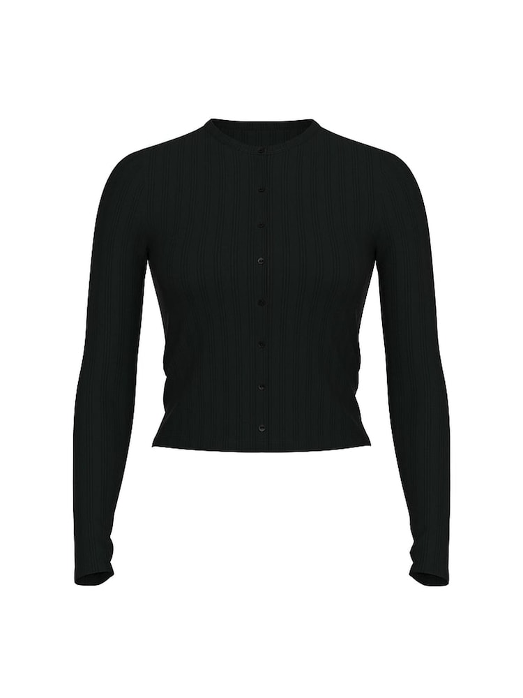 Victoria's Secret Black Modal Cardigan - Image 3 of 3 Victoria's Secret Black Modal Cardigan - Image 3 of 3
