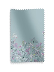 Sara Miller Dusky Blue Botanic Paradise Border Made to Measure Roman Blind - Image 6 of 6