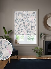 Sara Miller Warm Grey Ornamental Peacock Made to Measure Roman Blind - Image 1 of 6