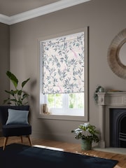 Sara Miller Warm Grey Ornamental Peacock Made to Measure Roman Blind - Image 5 of 6