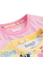 Bluey Pink Character Bingo Short Pyjamas 2 Pack - Image 10 of 11