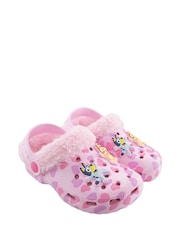 Character Pink Bluey And Bingo Fleece Lined Clogs - Image 1 of 5