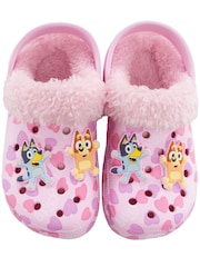 Character Pink Bluey And Bingo Fleece Lined Clogs - Image 3 of 5