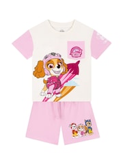 Character Pink PAW Patrol Skye 100% Cotton T-Shirt And Shorts Set - Image 7 of 12