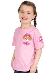 Character Pink PAW Patrol Skye Air Crew 100% Cotton T-Shirt - Image 4 of 12